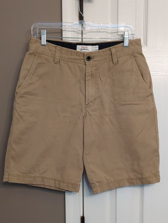 Izod Other - Izod Men's Khaki Flat-Front Chino Shorts